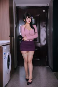 Coser Ri Nai Jiao: Charming Stepmom Pink & Purple Elegance Part1-14