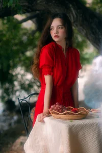 Elegant Red Dress Fashion Series - YiTuYu Art Language Vol.9294 featuring Model Rou Rou Xian Tuan Zi-4