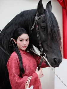 Stunning Red Ao Dai Fashion: TikTok Influencer Bo Chanh Poses with a Luxury Yellow Supercar in Elegant Traditional Vietnamese Style-7