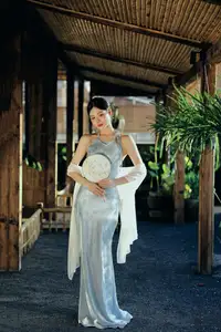 East Asian Grace: Girl in Modernized Attire and Exquisite Hair Ornament-23