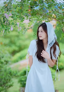 VGU No.76: Pure Beauty A Young Woman Amidst Lush Vietnamese Nature-1