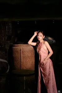 Captivating Asian Beauty Elegant Vietnamese Woman in Graceful Pink Attire-0