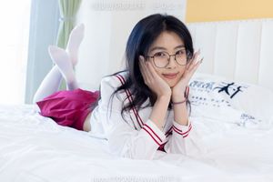 BoBoSocks No.545: Dynamic Chinese Model in JK Uniform & Thick White Stockings, Playful Pose-13