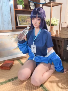 Blue Archive Hayase Yuuka Gym Suit Cosplay by Hoshilily Xing Zhi Chi Chi - Exclusive 70P Photo Set and Video-2