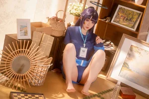 Blue Archive Hayase Yuuka Gym Suit Cosplay by Hoshilily Xing Zhi Chi Chi - Exclusive 70P Photo Set and Video-11