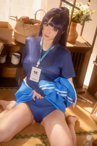 Blue Archive Hayase Yuuka Gym Suit Cosplay by Hoshilily Xing Zhi Chi Chi - Exclusive 70P Photo Set and Video-1