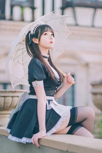 Stunning Shimos Maid Collection Part02 Featuring Coser Shimo: Aesthetic Maid Cosplay Photography and Elegant Portrait Inspiration for Fans and Creators-28