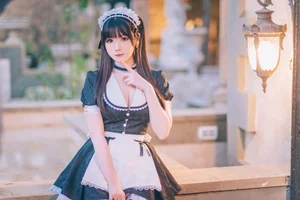 Stunning Shimos Maid Collection Part02 Featuring Coser Shimo: Aesthetic Maid Cosplay Photography and Elegant Portrait Inspiration for Fans and Creators-5