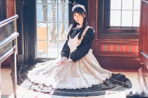 Stunning Shimos Maid Collection Part02 Featuring Coser Shimo: Aesthetic Maid Cosplay Photography and Elegant Portrait Inspiration for Fans and Creators-6