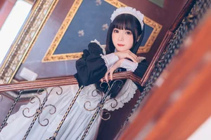 Stunning Shimos Maid Collection Part02 Featuring Coser Shimo: Aesthetic Maid Cosplay Photography and Elegant Portrait Inspiration for Fans and Creators-13