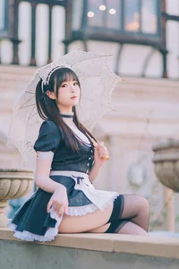 Stunning Shimos Maid Collection Part02 Featuring Coser Shimo: Aesthetic Maid Cosplay Photography and Elegant Portrait Inspiration for Fans and Creators-12