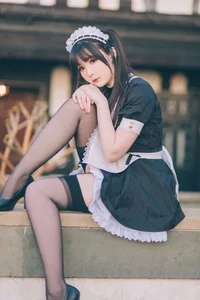 Stunning Shimos Maid Collection Part02 Featuring Coser Shimo: Aesthetic Maid Cosplay Photography and Elegant Portrait Inspiration for Fans and Creators-2