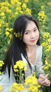 Xiao Nan in Golden Rapeseed Fields: YiTuYu Art Language Vol.9190 Photography Collection-12