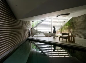 Modern Tropical 600m2 Garden House in Bandung: Folded Rooms Garden's Innovative Layered Architecture and Eco-Friendly Urban Living Design-9