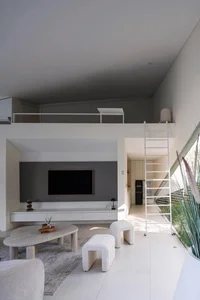 Modern Tropical 600m2 Garden House in Bandung: Folded Rooms Garden's Innovative Layered Architecture and Eco-Friendly Urban Living Design-8