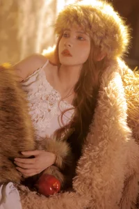 Stunning Winter Night Aesthetic Photography: Pa Pa Xiao Gong Zhu in YiTuYu Art Language Vol.9156-7