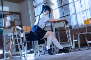 Captivating Blue Archive Misaki JK Cosplay by Coser@屿鱼 – Mystical School Uniform Charm-12