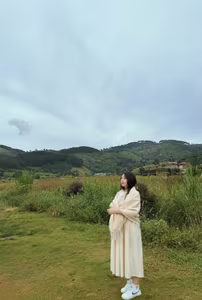 VGU No.155: Radiant Smile & Elegant Beauty Amidst Serene Natural Landscape-0