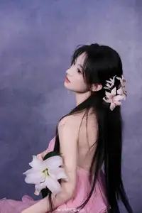 Captivating Elegance: Young Woman Prepares Ancient Herbs with Mortar and Pestle.-7