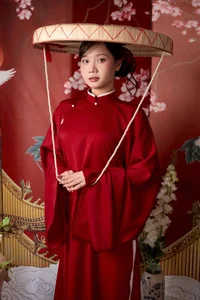 Timeless Elegance in Crimson Red Style-5