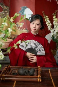 Timeless Elegance in Crimson Red Style-2