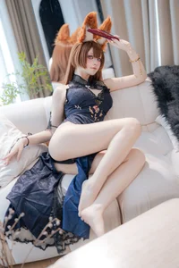 Ethereal Grace: Amagi's Evening Gown Cosplay by Yu Yu - An Azur Lane Masterpiece-19