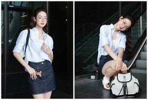 Effortless Minimalist Style: Miss Intercontinental Bao Ngoc Radiates Youthful Charm in Casual Student-Inspired Look-4
