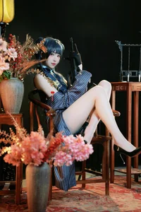 Stunning Ryuuge Kisaki Cosplay by Gong Ben Sakura – Blue Archive Shanhaijing President Photo Collection-3