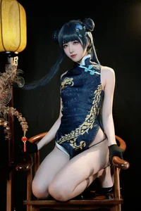 Stunning Ryuuge Kisaki Cosplay by Gong Ben Sakura – Blue Archive Shanhaijing President Photo Collection-0