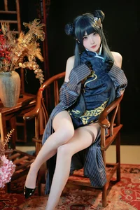 Stunning Ryuuge Kisaki Cosplay by Gong Ben Sakura – Blue Archive Shanhaijing President Photo Collection-15