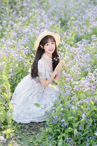 Elegant Floral Portrait Series: Xia Yu Xiao Nian in Art Language Vol.9306 – Aesthetic Nature Photography and Fashion Inspiration-12