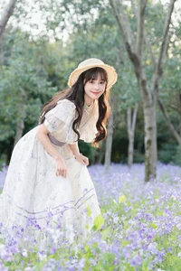 Elegant Floral Portrait Series: Xia Yu Xiao Nian in Art Language Vol.9306 – Aesthetic Nature Photography and Fashion Inspiration-0