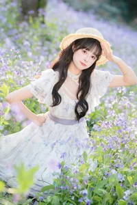 Elegant Floral Portrait Series: Xia Yu Xiao Nian in Art Language Vol.9306 – Aesthetic Nature Photography and Fashion Inspiration-3