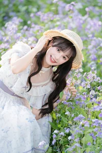 Elegant Floral Portrait Series: Xia Yu Xiao Nian in Art Language Vol.9306 – Aesthetic Nature Photography and Fashion Inspiration-2