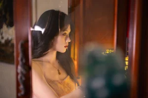 Ethereal Pink Dreams: Xiao Wai Captivates in YiTuYu Art Language Vol.9096-13