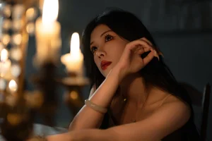 Ethereal Pink Dreams: Xiao Wai Captivates in YiTuYu Art Language Vol.9096-33