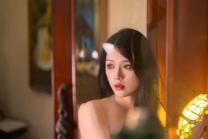 Ethereal Pink Dreams: Xiao Wai Captivates in YiTuYu Art Language Vol.9096-17