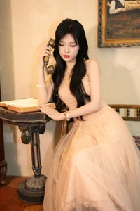 Ethereal Pink Dreams: Xiao Wai Captivates in YiTuYu Art Language Vol.9096-7