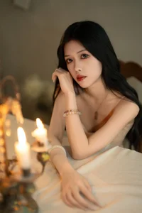 Ethereal Pink Dreams: Xiao Wai Captivates in YiTuYu Art Language Vol.9096-30