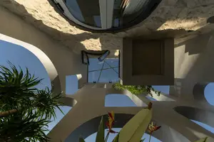 Light-Filled Tube House: Discover Unique Arched Facade & Green Urban Living-3