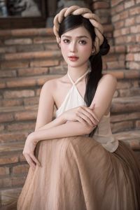 Graceful Beauty of a Vietnamese Girl in Traditional Ao Yem Attire-0