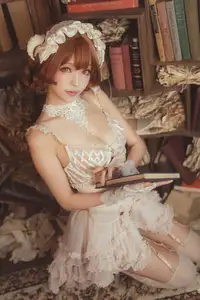 Coser Ely_eee: Mysterious Book Witch in the Ancient Library-18