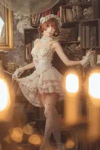 Coser Ely_eee: Mysterious Book Witch in the Ancient Library-25