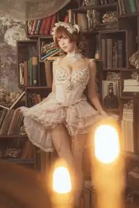 Coser Ely_eee: Mysterious Book Witch in the Ancient Library-1