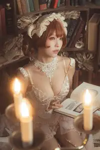 Coser Ely_eee: Mysterious Book Witch in the Ancient Library-20