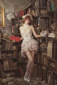 Coser Ely_eee: Mysterious Book Witch in the Ancient Library-6