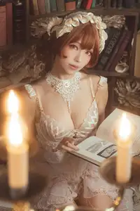 Coser Ely_eee: Mysterious Book Witch in the Ancient Library-12
