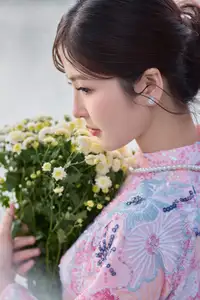 Elegant Asian Beauty: Graceful Woman in Modern Ao Dai by Serene Lakeside-7