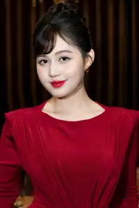 Captivating Asian Beauty: The Elegant Woman in Red with a Charming Smile and Confident Aura-0
