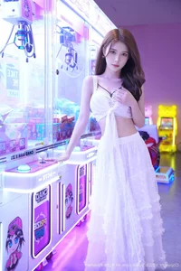 Neon Dreams with Pai Huang Gua Girl No.10791: A Fusion of White and Light-27